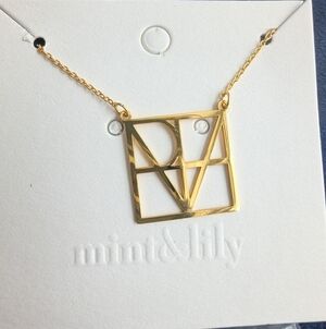 Gold Mint &Lily Valerie Necklace